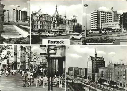 Rostock Mecklenburg Vorpommern Ernst Thaelmann Platz u.Kroepeliner Strasse Kat. Rostock