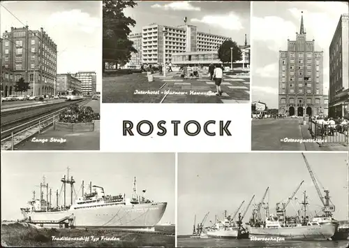 Rostock Mecklenburg Vorpommern Traditionsschiff Typ Frieden u.Ostseegaststaette Kat. Rostock