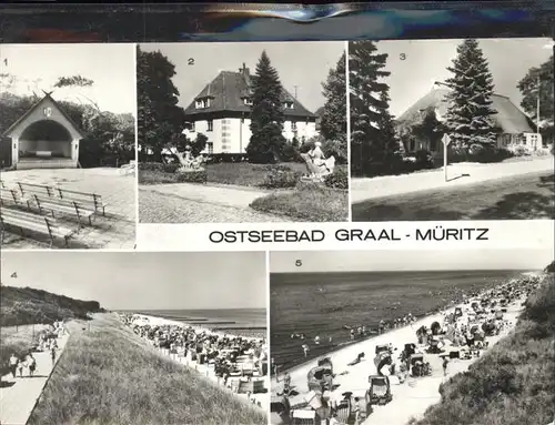 Graal-Mueritz Ostseebad Musikpavillon u.Sanatorium Richard Assmann / Seeheilbad Graal-Mueritz /Bad Doberan LKR