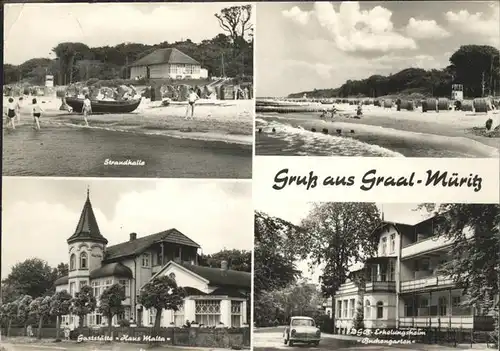 Graal-Mueritz Ostseebad Strandhalle u.Gaststaette "Haus Malta" / Seeheilbad Graal-Mueritz /Bad Doberan LKR