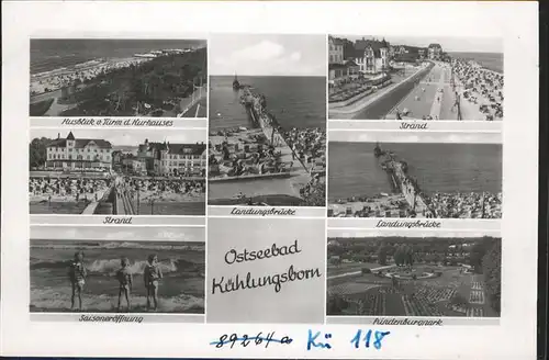 Kuehlungsborn Ostseebad Landungsbruecke u.Strandpromenade Kat. Kuehlungsborn