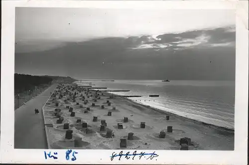 Kuehlungsborn Ostseebad Strand am Abend Kat. Kuehlungsborn