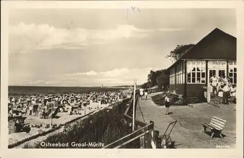 Graal-Mueritz Ostseebad Strandkaffee a.d.Strandpromenade / Seeheilbad Graal-Mueritz /Bad Doberan LKR