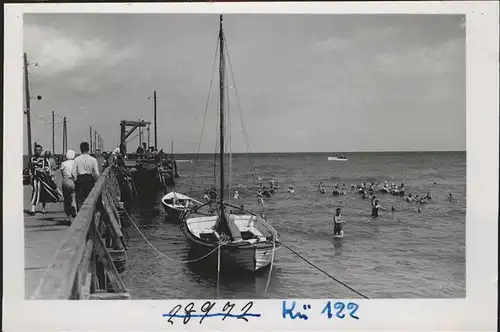 Kuehlungsborn Ostseebad Landungsbruecke u.Boote Kat. Kuehlungsborn