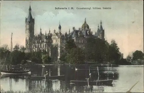 Schwerin Schloss Seeseite Kat. Schwerin