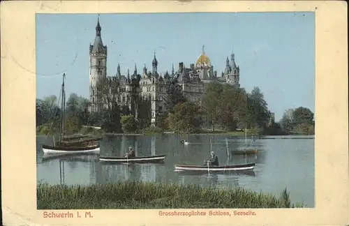 Schwerin Schloss Seeseite Kat. Schwerin