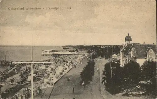 Arendsee Ostsee Strandpanorama Kat. Kuehlungsborn