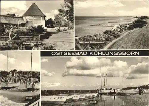 Kuehlungsborn Ostseebad Konzertgarten Ost Strand Kat. Kuehlungsborn