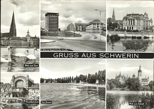 Schwerin Dom Am Strand Schloss Staatsthater Kat. Schwerin