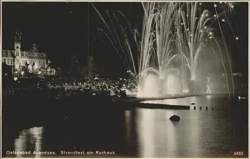 Arendsee Ostsee Strandfest Kurhaus Kat. Kuehlungsborn