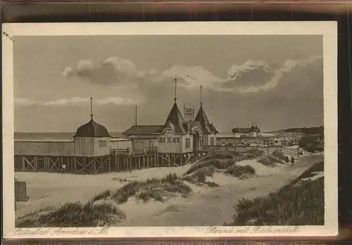 Arendsee Ostsee Strand Badeanstalt Kat. Kuehlungsborn