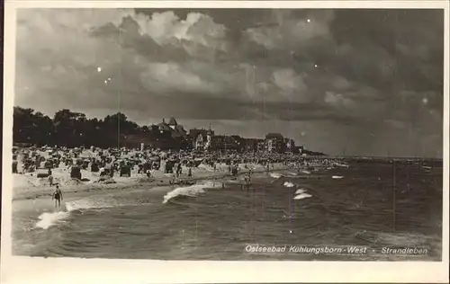 Kuehlungsborn Ostseebad Strandleben Kat. Kuehlungsborn