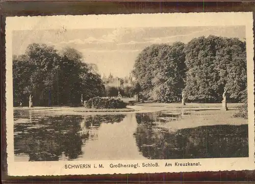 Schwerin Schloss Am Kreuzkanal Kat. Schwerin