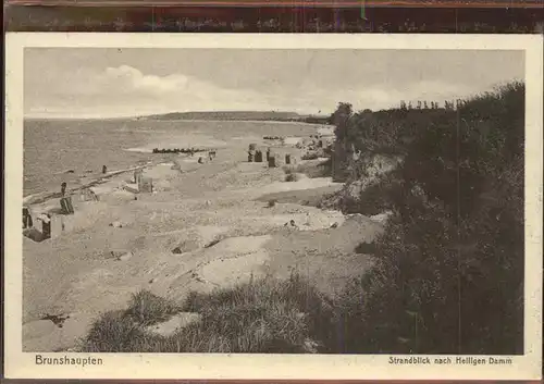 Brunshaupten Strandblick nach Heiligendamm Kat. Kuehlungsborn