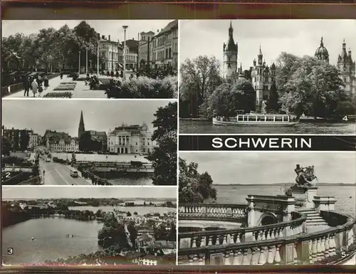 Schwerin Anlage am Pfaffenteich Alter Garten Schloss Schweriner See Kat. Schwerin
