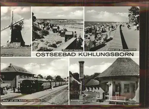 Kuehlungsborn Ostseebad Strand Seebruecke Windmuehle Molly Kat. Kuehlungsborn