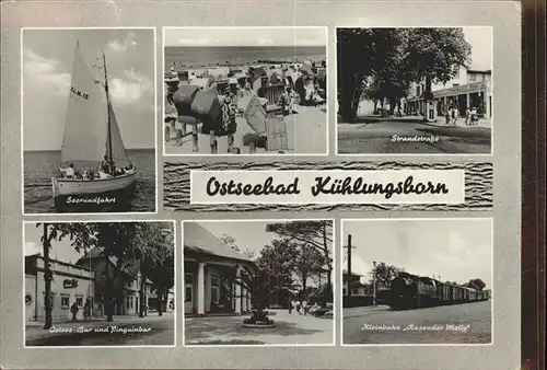 Kuehlungsborn Ostseebad Strandstrasse Rasender Molly Ostsee Bar Strand Kat. Kuehlungsborn