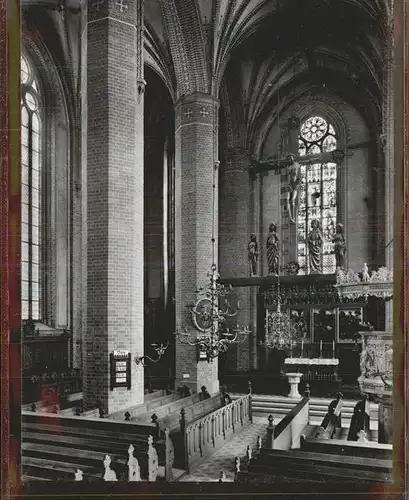 Guestrow Mecklenburg Vorpommern Pfarrkirche Altar Kat. Guestrow