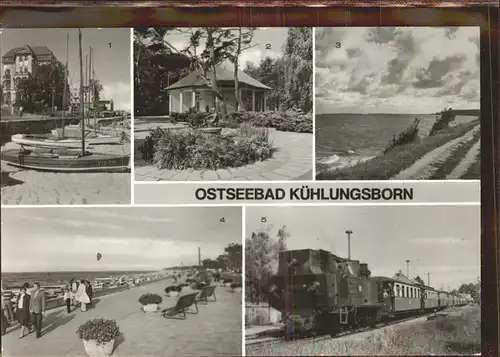 Kuehlungsborn Ostseebad Strandpromenade Molli Konzertgarten Kat. Kuehlungsborn