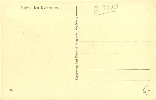 Bad Salzelmen deutschen Landen Kurbrunnen Kat. Schoenebeck