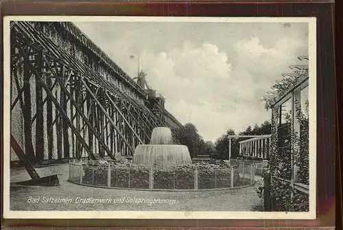 Bad Salzelmen Gradierwerk Solspringbrunnen Kat. Schoenebeck