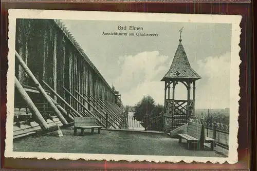 Bad Elmen Aussichtsturm Gradierwerk Kat. Schoenebeck