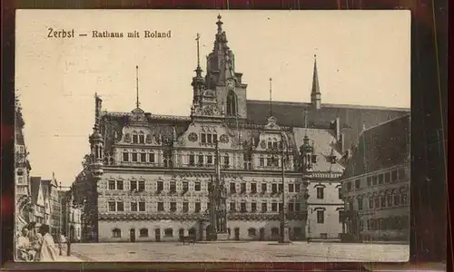 Zerbst Rathaus Roland Kat. Zerbst