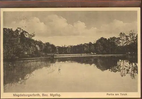 dd21960 Magdeburgerforth Teich Kategorie. Magdeburgerforth Alte Ansichtskarten