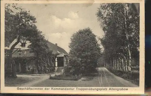 Altengrabow Geschaeftszimmer Kommandantur  Kat. Magdeburgerforth