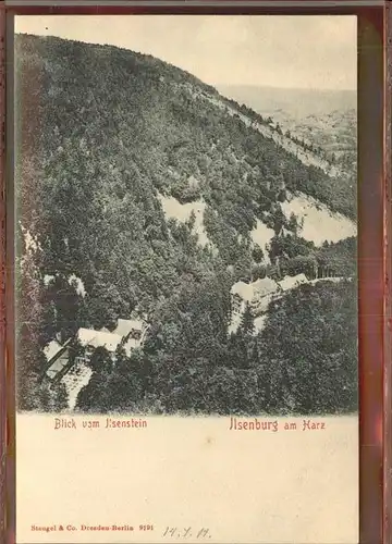 Ilsenburg Harz Blick zum Ilsenstein Kat. Ilsenburg Harz