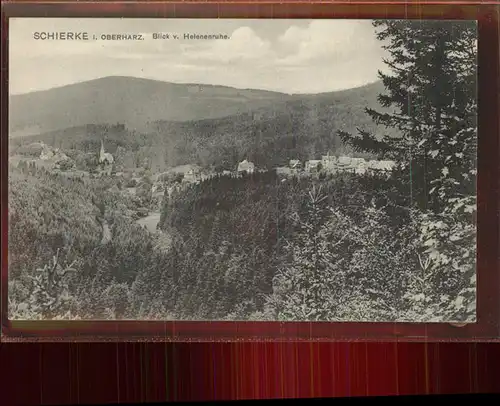 Schierke Harz Blick von Helenenruhe / Schierke Brocken /Harz LKR