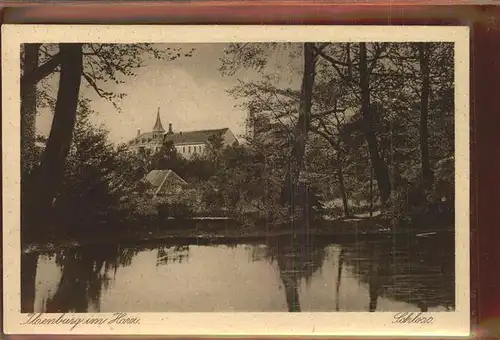 Ilsenburg Harz Schloss Teich Kat. Ilsenburg Harz