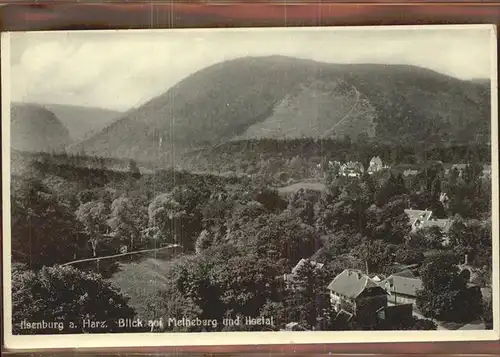 Ilsenburg Harz Blick auf Meineburg und Ilsetal Kat. Ilsenburg Harz