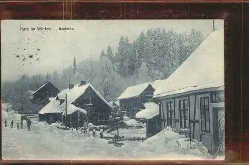 Schierke Harz Dorf im Winter / Schierke Brocken /Harz LKR