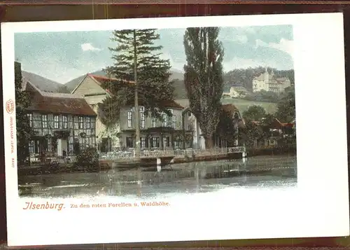 Ilsenburg Harz Hotel zu den roten Forellen und Waldhoehe Kat. Ilsenburg Harz