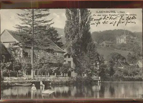Ilsenburg Harz Hotel Zu den roten Forellen und Waldhoehe Kat. Ilsenburg Harz