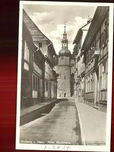 Stolberg Harz Alter Marktturm Kat. Stolberg Harz