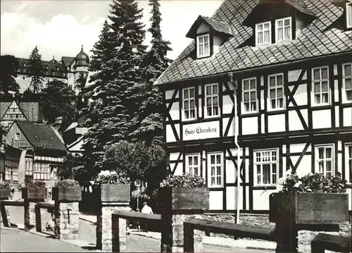 Stolberg Harz Haus Ehrenberg Fachwerkhaus Luftkurort Kat. Stolberg Harz