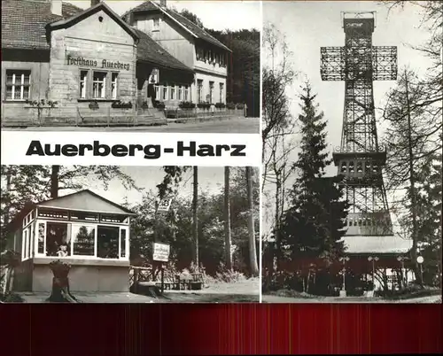 Auerberg Harz Forsthaus Gaststaette Kiosk Josephshoehe Groesstes Kreuz der Welt Kat. Stolberg Harz