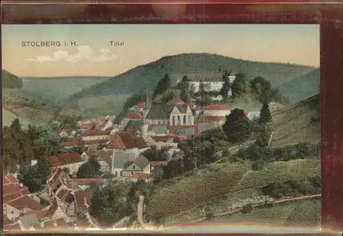 Stolberg Harz Ortsansicht mit Kirche Kat. Stolberg Harz