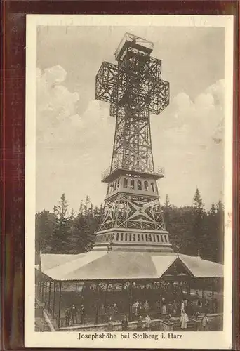 Stolberg Harz Josephshoehe Groesstes Kreuz der Welt Luftkurort Kat. Stolberg Harz