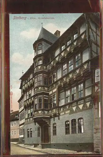 Stolberg Harz Konsistorium Fachwerk Kat. Stolberg Harz