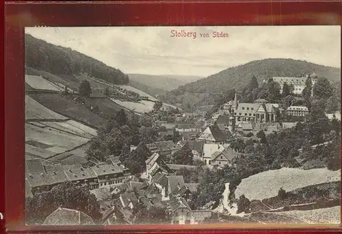 Stolberg Harz Panorama Blick von Sueden Kat. Stolberg Harz