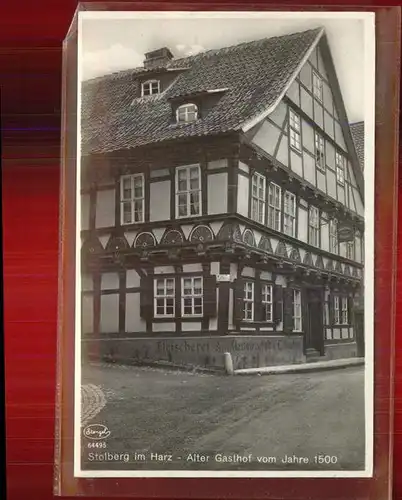 Stolberg Harz Alter Gasthof vom Jahre 1500 Kat. Stolberg Harz