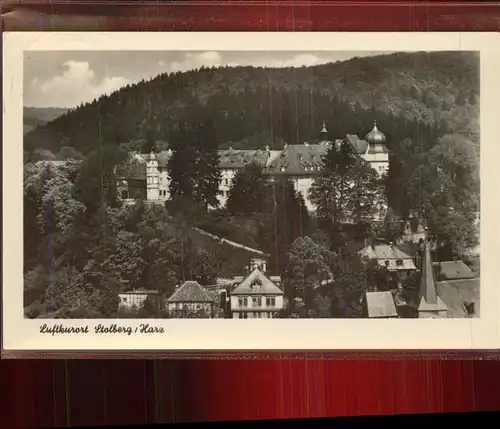 Stolberg Harz Ortsansicht mit Schloss Luftkurort Kat. Stolberg Harz