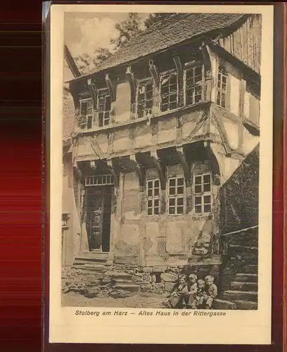 Stolberg Harz Altes Haus in der Rittergasse Kat. Stolberg Harz