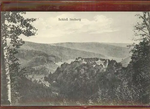 Stolberg Harz Panorama mit Schloss Kat. Stolberg Harz