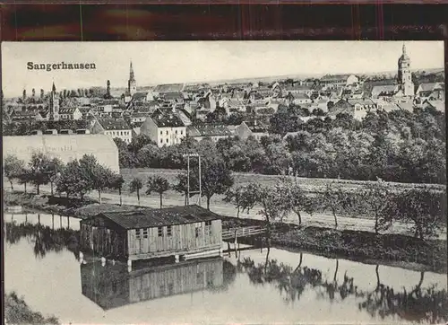 Sangerhausen Suedharz Panorama Bootshaus Feldpost Kat. Sangerhausen