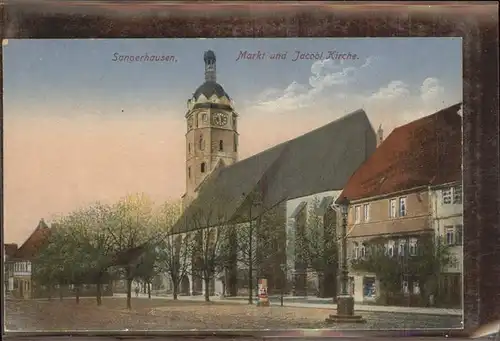 Sangerhausen Suedharz Markt Jacobikirche Kat. Sangerhausen