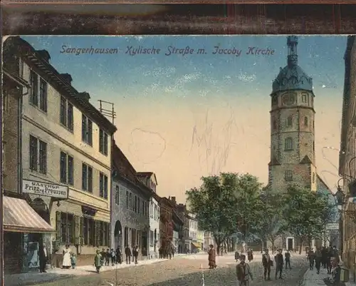 Sangerhausen Suedharz Kylischestrasse Jacobikirche Feldpost Kat. Sangerhausen